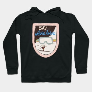 Ski Lake Tahoe| retro patch |Skier gift|Ski goggles Hoodie